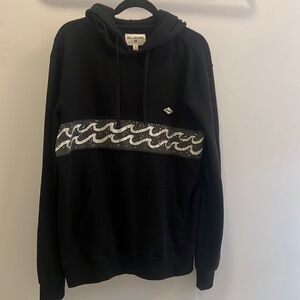 Black wave hoodie
